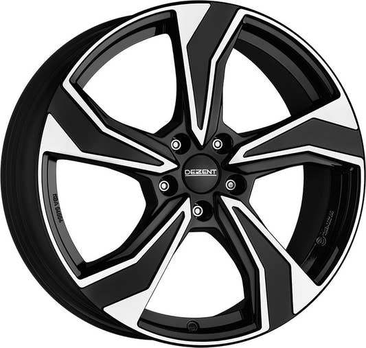 Dezent KB black/polished 6.5x17 ET45 - LK5/114.3 ML60.1