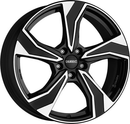 Dezent KB black/polished 7x17 ET43.5 - LK5/114.3 ML67.1