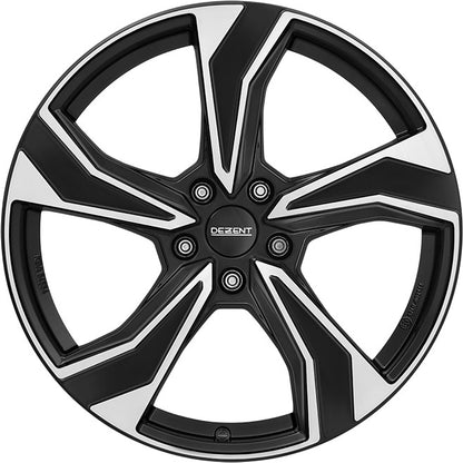 Dezent KB black/polished 7x17 ET43.5 - LK5/114.3 ML67.1