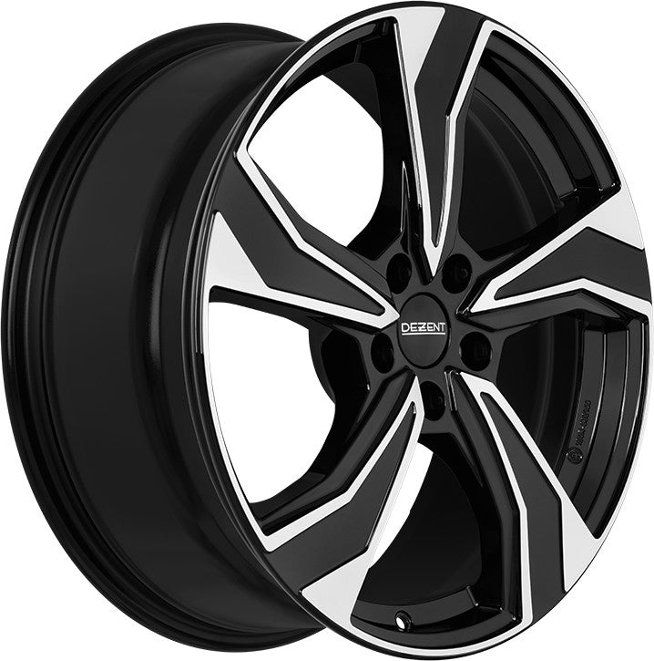 Dezent KB black/polished 7x17 ET43.5 - LK5/114.3 ML67.1