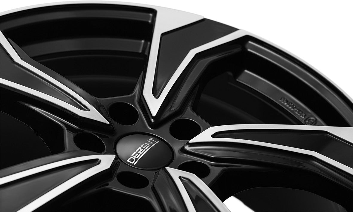 Dezent KB black/polished 7x17 ET43.5 - LK5/114.3 ML67.1
