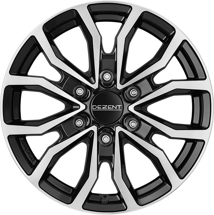 Dezent KC black/polished 8x17 ET30 - LK6/114.3 ML66.1