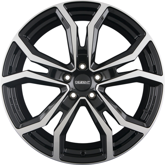 Dezent TV DARK - Schwarz Frontpoliert Alufelge 7.5x18 Zoll ET45 LK 5x114.3 ML67.1