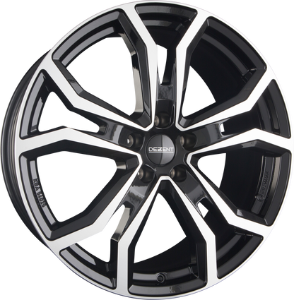 Dezent TV DARK - Schwarz Frontpoliert Alufelge 7.5x18 Zoll ET45 LK 5x114.3 ML67.1 – Bild 2