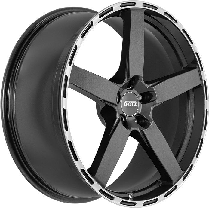 Dotz MarinaBay gunmetal/polished lip Alufelge 10x21 Zoll ET28 LK 5x112 ML70.1 – Bild 3