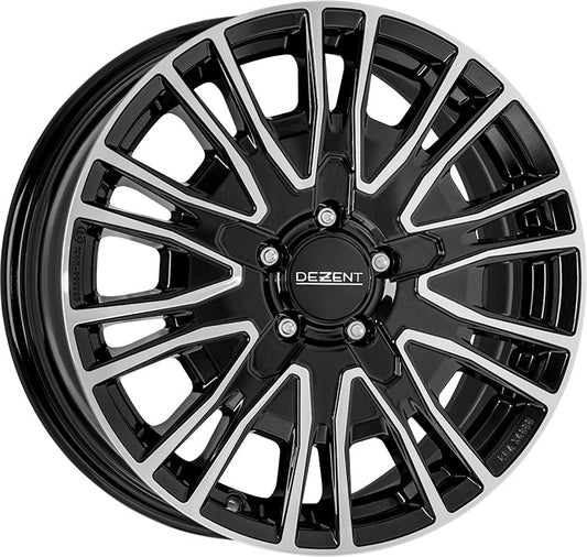 Dezent KE black/polished 6.5x16 ET60 - LK5/160 ML65.1