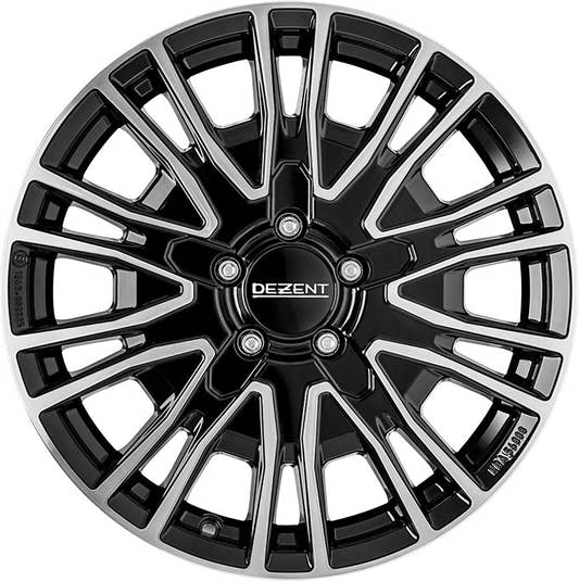 Dezent KE black/polished 7x17 ET45 - LK5/114.3 ML66.1
