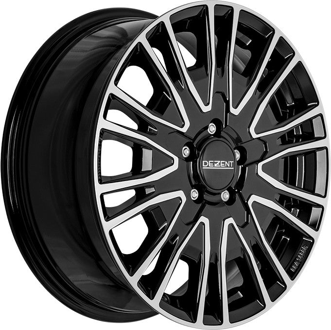 Dezent KE black/polished 7x17 ET55 - LK5/160 ML65.1