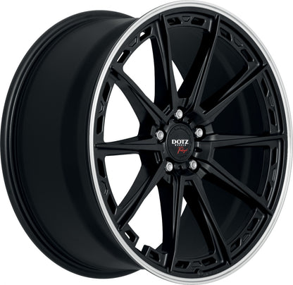 Dotz Sonoma black matt/polished lip Alufelge 8x19 Zoll ET48 LK 5x108 ML63.4 – Bild 3