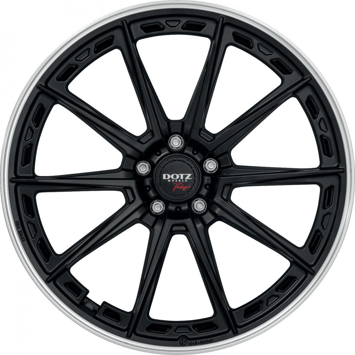 Dotz Sonoma black matt/polished lip Alufelge 8x20 Zoll ET41 LK 5x112 ML57.1 – Bild 2