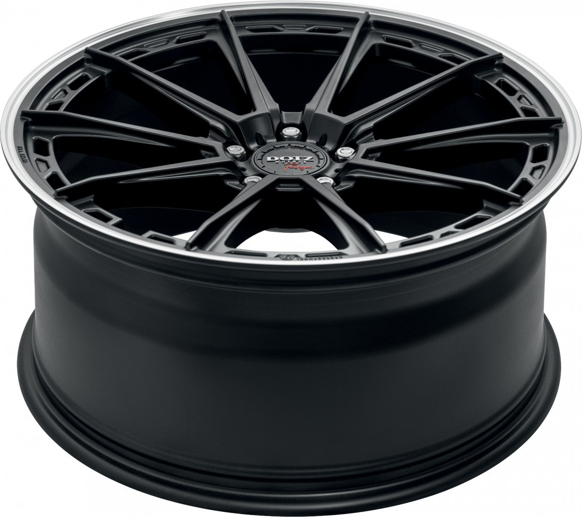 Dotz Sonoma black matt/polished lip 8.5x20 ET45 - LK5/114.3 ML71.6