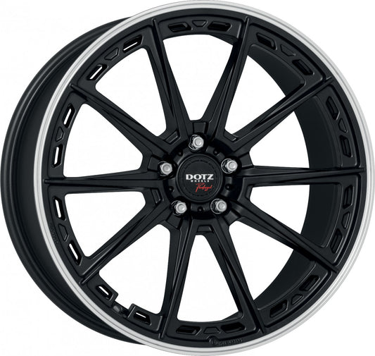 Dotz Sonoma black matt/polished lip 9.5x20 ET44 - LK5/120 ML72.6