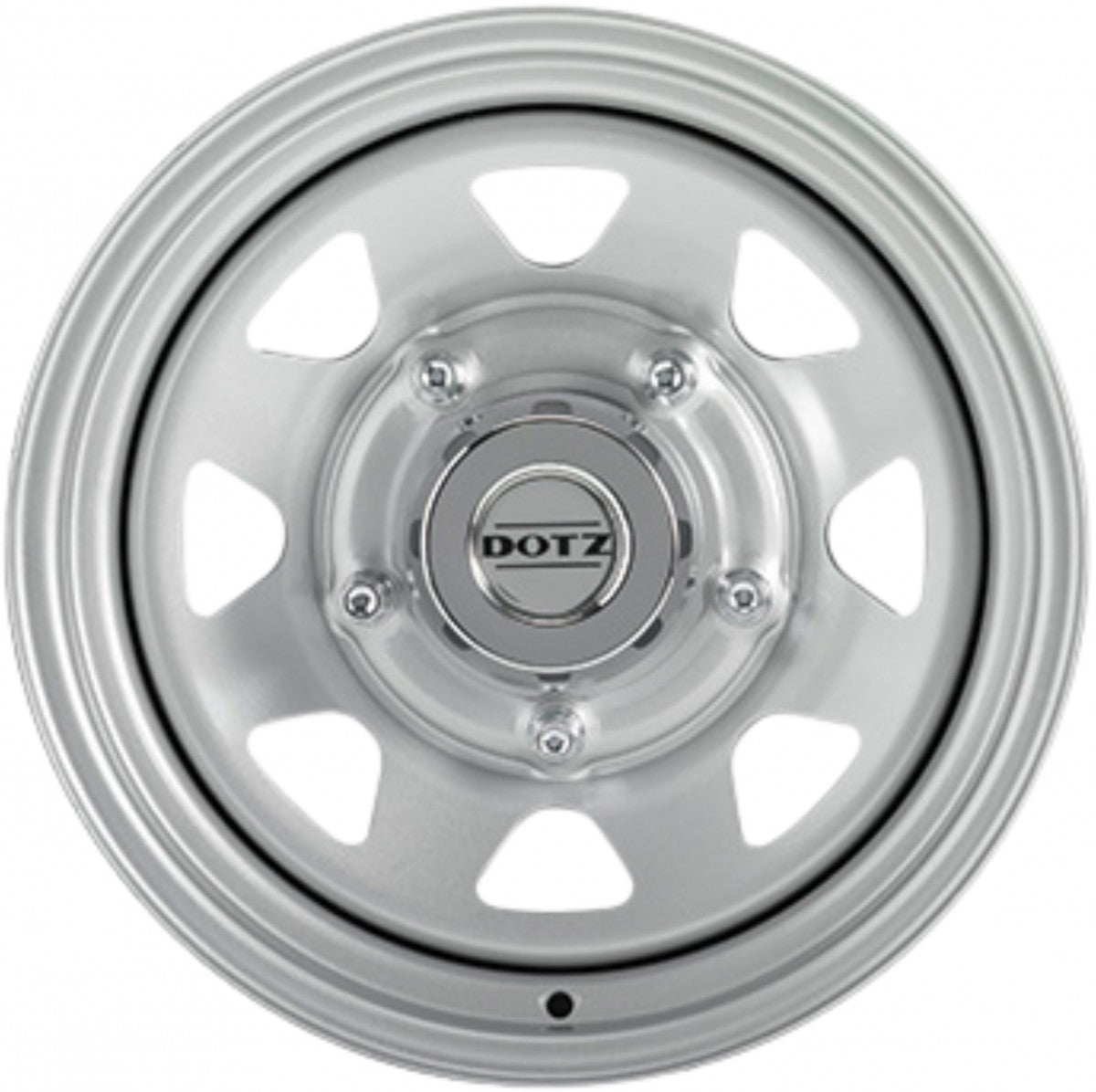 Dotz Extreme silver Stahlfelge 8x15 Zoll ET-35 LK 5x139.7 ML110