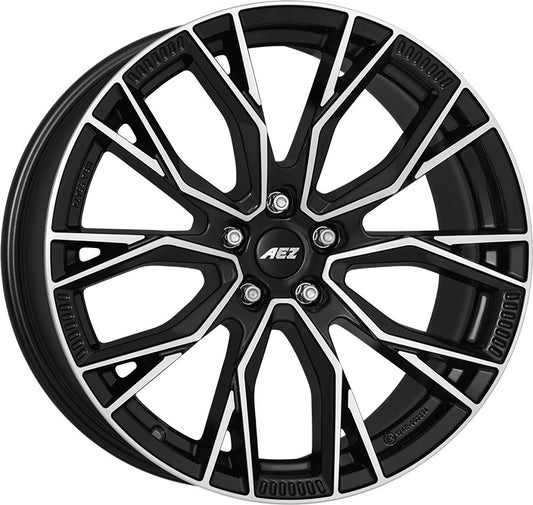 AEZ Toronto black/polished 8.5x20 ET43 - LK5/112 ML66.6