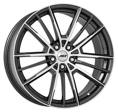 AEZ Kaiman gunmetal polished Alufelge 8x18 Zoll ET44 LK 5x112 ML57.1