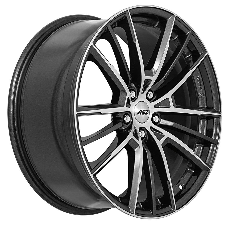 AEZ Kaiman gunmetal polished Alufelge 8x18 Zoll ET44 LK 5x112 ML57.1 – Bild 3