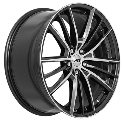 AEZ Kaiman gunmetal polished Alufelge 8x18 Zoll ET44 LK 5x112 ML57.1 – Bild 3