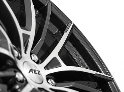 AEZ Kaiman gunmetal polished Alufelge 8x18 Zoll ET44 LK 5x112 ML57.1 – Bild 4