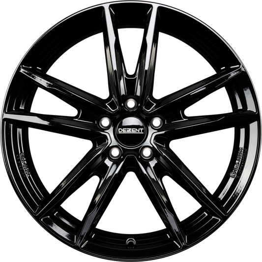Dezent KF BLACK - Schwarz Glänzend Alufelge 6x16 Zoll ET35 LK 5x100 ML57.1