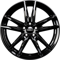 Dezent KF BLACK - Schwarz Glänzend Alufelge 6.5x17 Zoll ET49 LK 5x112 ML57.1