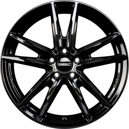 Dezent KF BLACK - Schwarz Glänzend Alufelge 7.5x17 Zoll ET40 LK 5x112 ML57.1