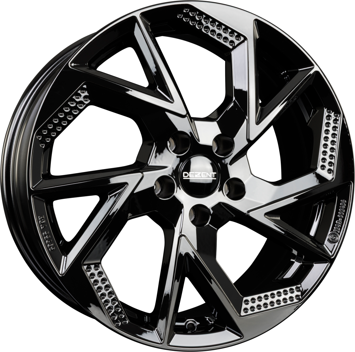 Dezent AP black Alufelge 7x17 Zoll ET47.5 LK 5x108 ML63.4 – Bild 7