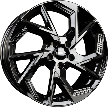 Dezent AP black Alufelge 7x17 Zoll ET47.5 LK 5x108 ML63.4 – Bild 7