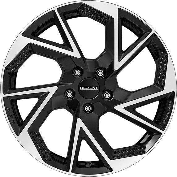 Dezent AP black/polished 6.5x17 ET30 - LK5/114.3 ML60.1