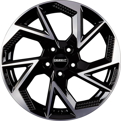 Dezent AP black/polished Alufelge 7x18 Zoll ET45 LK 5x114.3 ML67.1 – Bild 6