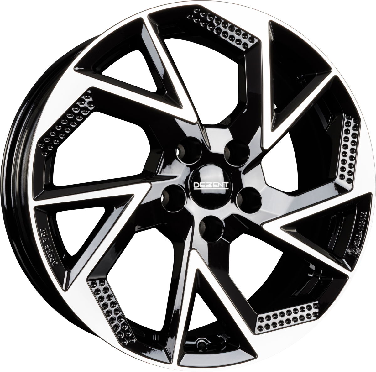 Dezent AP black/polished Alufelge 7x18 Zoll ET45 LK 5x114.3 ML67.1 – Bild 7