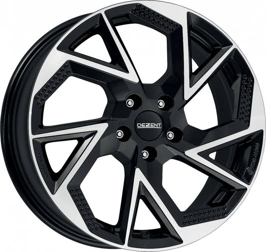 Dezent AP black/polished Alufelge 6.5x17 Zoll ET32 LK 5x114.3 ML66.1