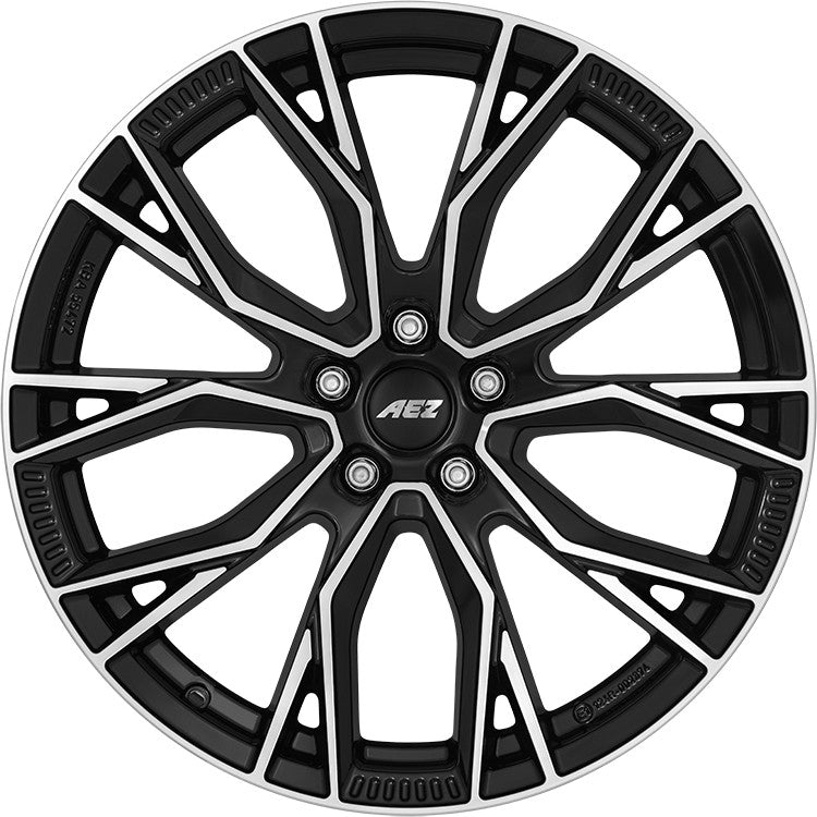 AEZ Toronto black/polished Alufelge 8x18 Zoll ET40 LK 5x112 ML66.6 – Bild 2