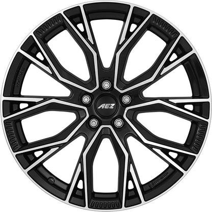 AEZ Toronto black/polished Alufelge 8x18 Zoll ET40 LK 5x112 ML66.6 – Bild 2