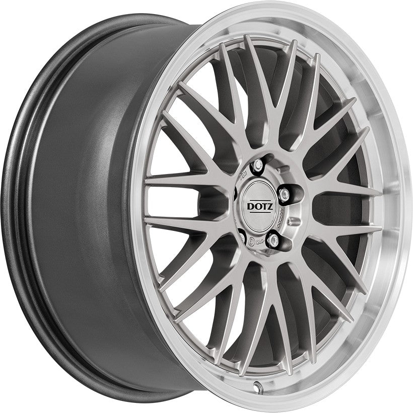 Dotz Bilbao silver/polished lip Alufelge 8x17 Zoll ET46 LK 5x112 ML57.1 – Bild 3