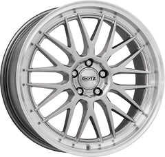 Dotz Bilbao silver/polished lip Alufelge 8x17 Zoll ET20 LK 5x120 ML74.1