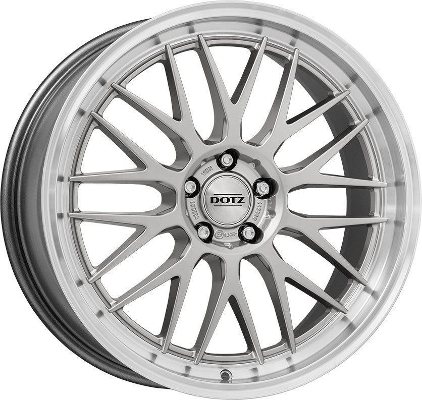 Dotz Bilbao silver/polished lip Alufelge 8.5x20 Zoll ET28 LK 5x112 ML70.1
