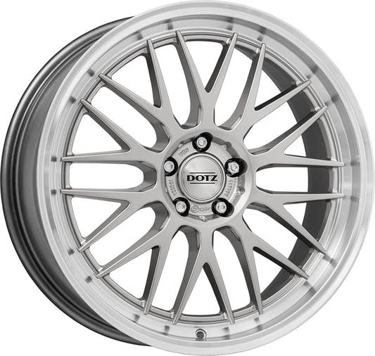 Dotz Bilbao silver/polished lip 9x20 ET44 - LK5/120 ML72.6