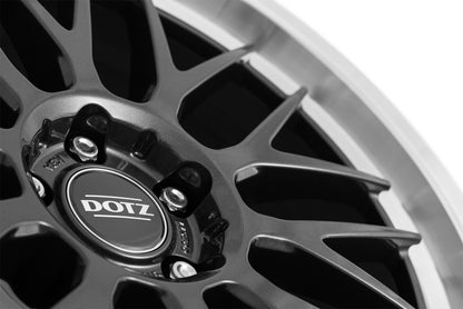 Dotz Bilbao gunmetal/polished lip 8.5x19 ET34 - LK5/114.3 ML71.6