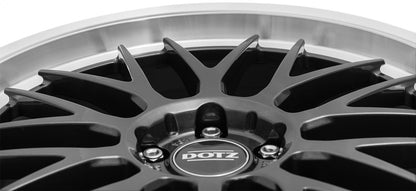 Dotz Bilbao gunmetal/polished lip 8.5x19 ET34 - LK5/114.3 ML71.6