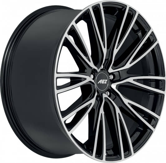 AEZ Seattle black/polished 10x20 ET58 - LK5/112 ML57.1