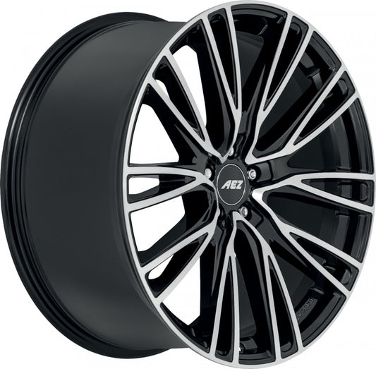 AEZ Seattle black/polished 10x20 ET58 - LK5/112 ML57.1