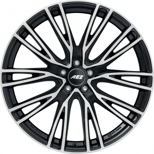 AEZ Seattle black/polished 10.5x22 ET37 - LK5/130 ML66.6
