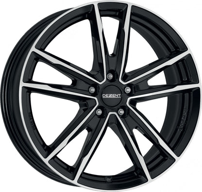 Dezent KF black/polished 7.5x18 ET47 - LK5/108 ML65.1