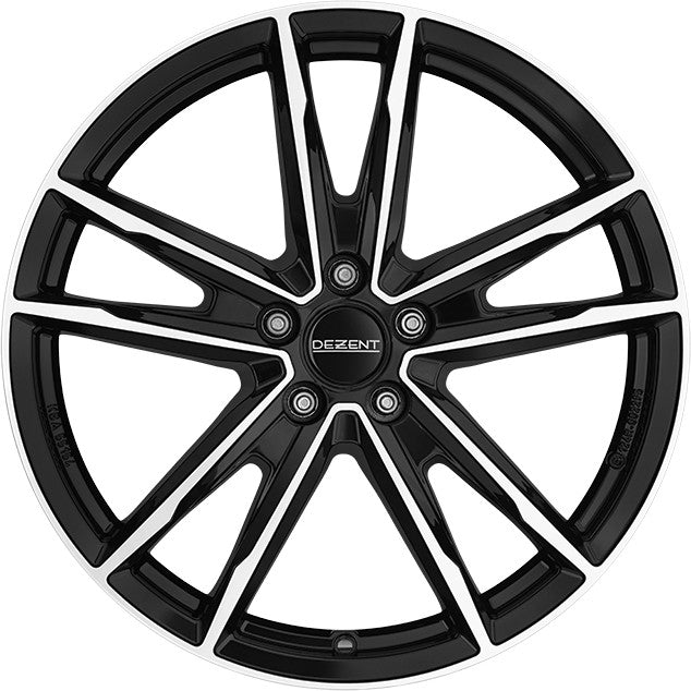 Dezent KF black/polished 7x18 ET50 - LK5/114.3 ML60.1