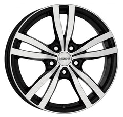 Dezent TC black polished Alufelge 6x15 Zoll ET40 LK 5x114.3 ML71.6