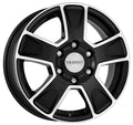 Dezent Van black polished Alufelge 6.5x16 Zoll ET50 LK 5x118 ML71.1