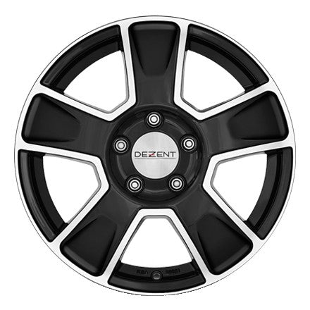 Dezent Van black polished 6.5x16 ET50 - LK5/118 ML71.1