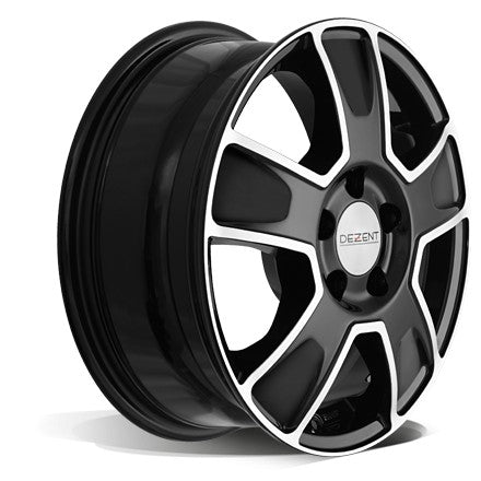 Dezent Van black polished 6.5x16 ET68 - LK5/130 ML78.1