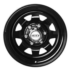Dotz Dakar black (ohne Nabenbecher) Stahlfelge 7x16 Zoll ET-20 LK 6x139.7 ML110