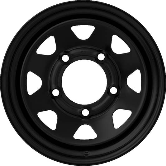 Dotz Dakar black (ohne Nabenbecher) Stahlfelge 6x15 Zoll ET0 LK 5x139.7 ML110.5 – Bild 2